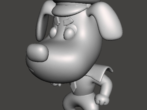 SHERIFF LABRADOR FIGURE MODEL TOY STATUE ORNAMENT FOR KIDS 3D Print Model