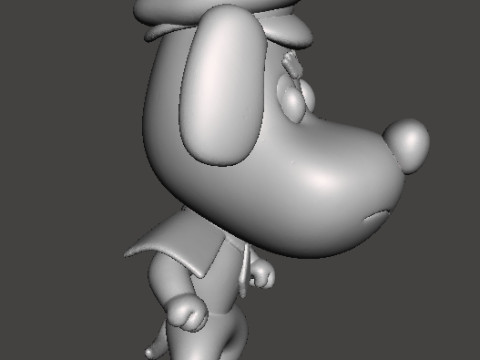 SHERIFF LABRADOR FIGURE MODEL TOY STATUE ORNAMENT FOR KIDS 3D Print Model