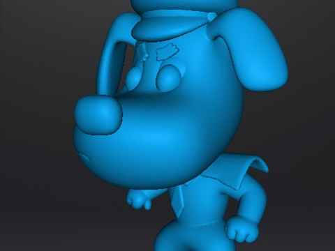SHERIFF LABRADOR FIGURE MODEL TOY STATUE ORNAMENT FOR KIDS 3D Print Model