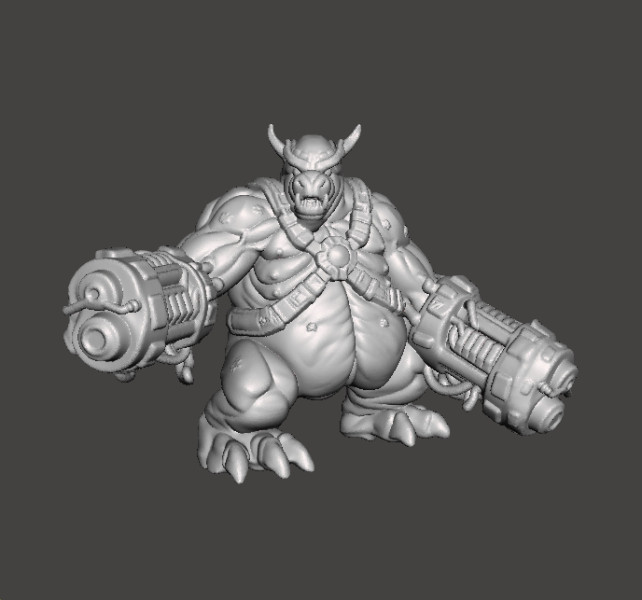 DOOM64 MANCUBUS DEMON MINIATURE MODEL FIGURE FOR FANTASY OR SCIFI GAMES RPG DND 3D प्रिंट मॉडल .c4d .max .obj .3ds .fbx .stl .blend 