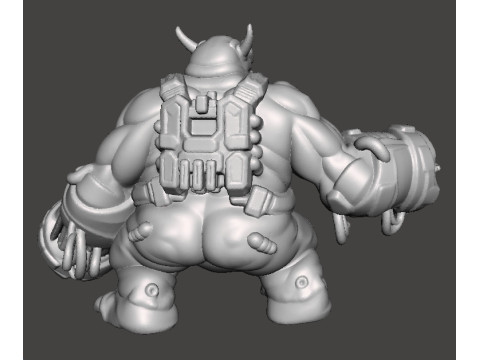 DOOM64 MANCUBUS DEMON MINIATURE MODEL FIGURE FOR FANTASY OR SCIFI GAMES RPG DND 3D प्रिंट मॉडल