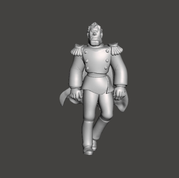 HEAVY METAL CAPTAIN LINCOLN F STERNN MINIATURE MODEL FANTASY GAMES RPG DND 3D Print Model .c4d .max .obj .3ds .fbx .stl .blend 