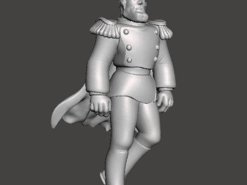 HEAVY METAL CAPTAIN LINCOLN F STERNN MINIATURE MODEL FANTASY GAMES RPG DND 3D Print Model