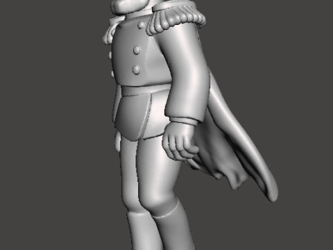 HEAVY METAL CAPTAIN LINCOLN F STERNN MINIATURE MODEL FANTASY GAMES RPG DND 3D Print Model