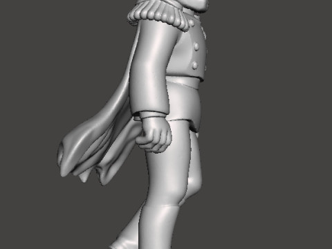 HEAVY METAL CAPTAIN LINCOLN F STERNN MINIATURE MODEL FANTASY GAMES RPG DND 3D Print Model