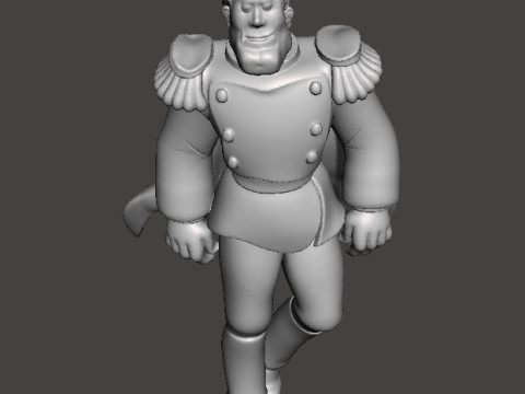HEAVY METAL CAPTAIN LINCOLN F STERNN MINIATURE MODEL FANTASY GAMES RPG DND 3D Print Model
