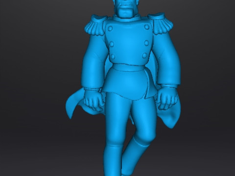 HEAVY METAL CAPTAIN LINCOLN F STERNN MINIATURE MODEL FANTASY GAMES RPG DND 3D Print Model