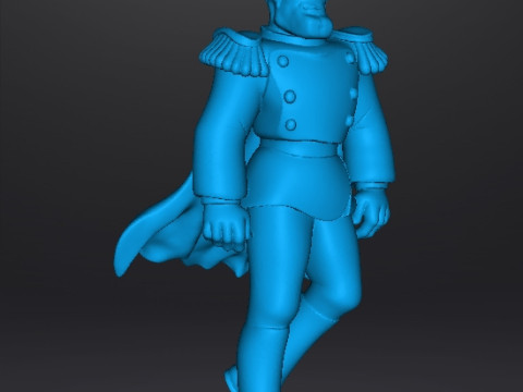 HEAVY METAL CAPTAIN LINCOLN F STERNN MINIATURE MODEL FANTASY GAMES RPG DND 3D Print Model