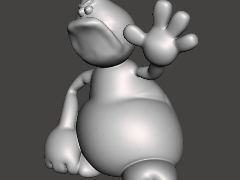 TRAP DOOR ROGG FANTASY FIGURE MODEL TOY SCULPTURE 3D Print Model