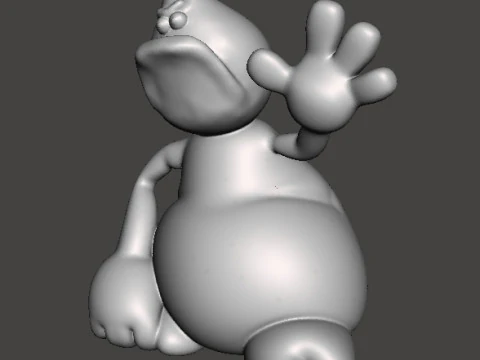 TRAP DOOR ROGG FANTASY FIGURE MODEL TOY SCULPTURE 3D Print Model
