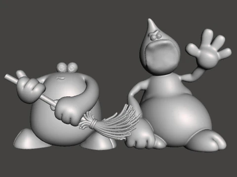 TRAP DOOR ROGG FANTASY FIGURE MODEL TOY SCULPTURE 3D Print Model