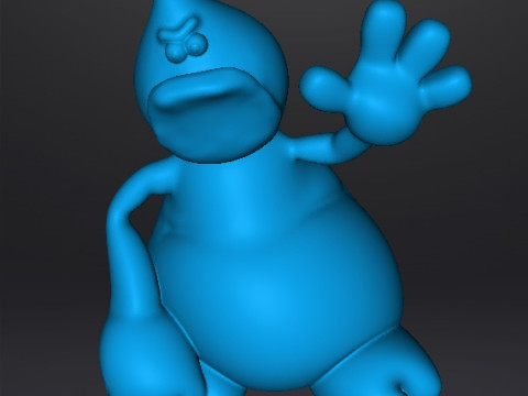 TRAP DOOR ROGG FANTASY FIGURE MODEL TOY SCULPTURE 3D Print Model