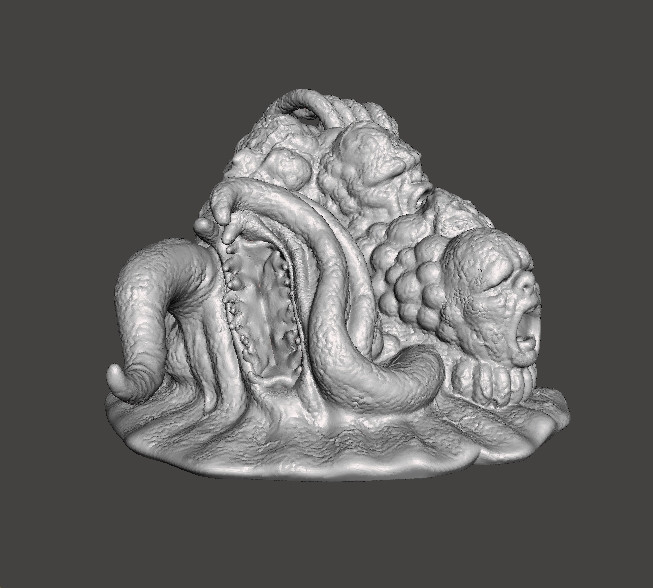 ALIEN STORM TENTACLE MONSTER CREATURE MODEL FIGURE FOR HORROR AND FANTASY GAMES RPG DND 3D printmodel .c4d .max .obj .3ds .fbx .stl .blend 