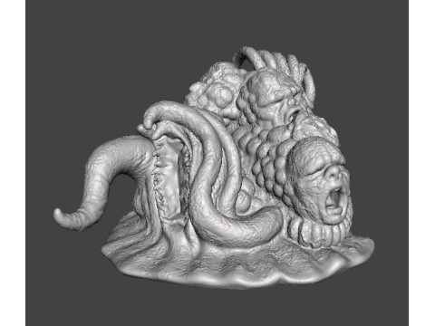 ALIEN STORM TENTACLE MONSTER CREATURE MODEL FIGURE FOR HORROR AND FANTASY GAMES RPG DND 3D printmodel