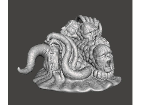 ALIEN STORM TENTACLE MONSTER CREATURE MODEL FIGURE FOR HORROR AND FANTASY GAMES RPG DND 3D Print Model