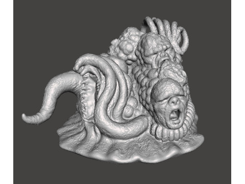ALIEN STORM TENTACLE MONSTER CREATURE MODEL FIGURE FOR HORROR AND FANTASY GAMES RPG DND 3D printmodel