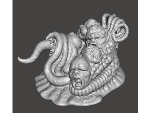 ALIEN STORM TENTACLE MONSTER CREATURE MODEL FIGURE FOR HORROR AND FANTASY GAMES RPG DND 3D printmodel