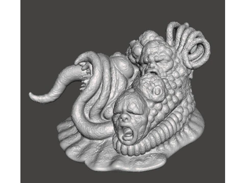 ALIEN STORM TENTACLE MONSTER CREATURE MODEL FIGURE FOR HORROR AND FANTASY GAMES RPG DND 3D Print Model