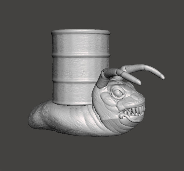 ALIEN STORM SNAIL DRUM MONSTER CREATURE MODEL FIGURE FOR HORROR AND FANTASY GAMES RPG DND 3D Print Model .c4d .max .obj .3ds .fbx .stl .blend 
