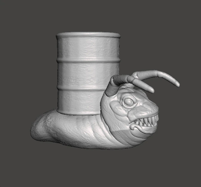 ALIEN STORM SNAIL DRUM MONSTER CREATURE MODEL FIGURE FOR HORROR AND FANTASY GAMES RPG DND 3D Print Model .c4d .max .obj .3ds .fbx .stl .blend