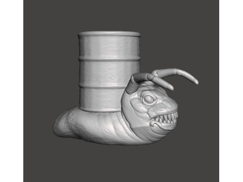 ALIEN STORM SNAIL DRUM MONSTER CREATURE MODEL FIGURE FOR HORROR AND FANTASY GAMES RPG DND Model Cetak 3D
