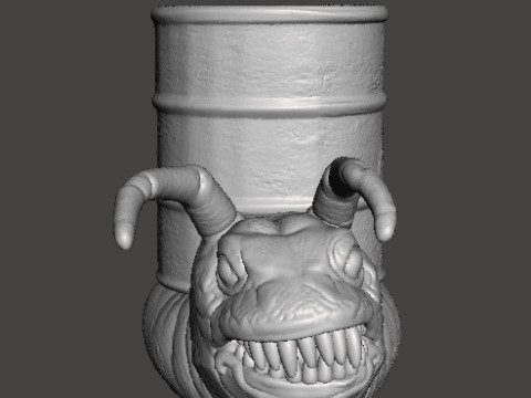 ALIEN STORM SNAIL DRUM MONSTER CREATURE MODEL FIGURE FOR HORROR AND FANTASY GAMES RPG DND 3D Print Model