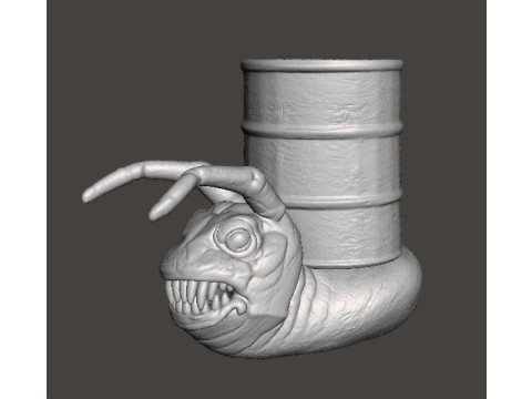 ALIEN STORM SNAIL DRUM MONSTER CREATURE MODEL FIGURE FOR HORROR AND FANTASY GAMES RPG DND 3D Print Model