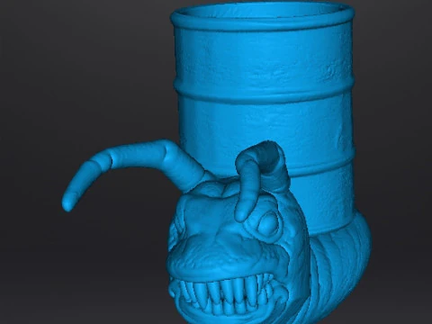 ALIEN STORM SNAIL DRUM MONSTER CREATURE MODEL FIGURE FOR HORROR AND FANTASY GAMES RPG DND 3D Print Model