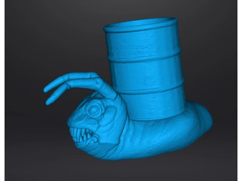 ALIEN STORM SNAIL DRUM MONSTER CREATURE MODEL FIGURE FOR HORROR AND FANTASY GAMES RPG DND 3D Print Model