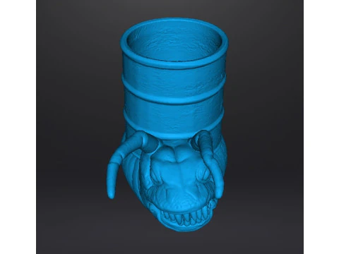 ALIEN STORM SNAIL DRUM MONSTER CREATURE MODEL FIGURE FOR HORROR AND FANTASY GAMES RPG DND 3D Print Model