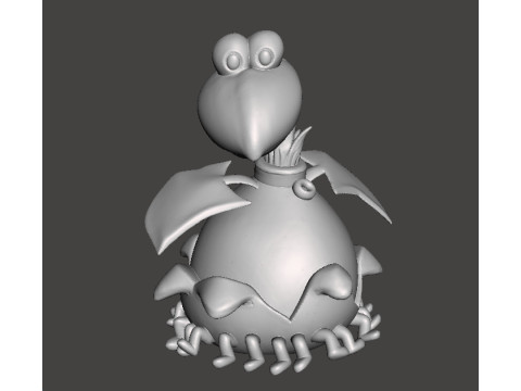 TRAP DOOR THORT BIRD FANTASY FIGURE MODEL TOY SCULPTURE 3D Print Model