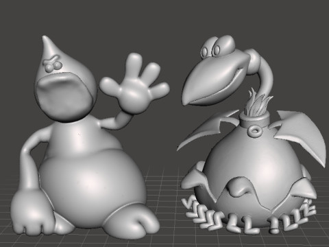 TRAP DOOR THORT BIRD FANTASY FIGURE MODEL TOY SCULPTURE 3D Print Model
