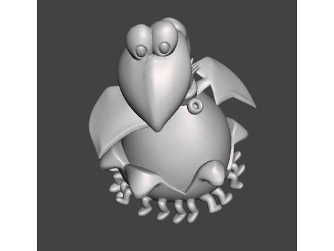 TRAP DOOR THORT BIRD FANTASY FIGURE MODEL TOY SCULPTURE 3D Print Model