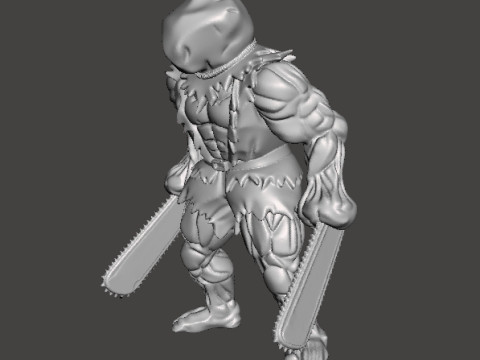 BIGGYMAN FIGURE MODEL SCULPTURE PLASTIC STATUE TOY 3D Принт Модель