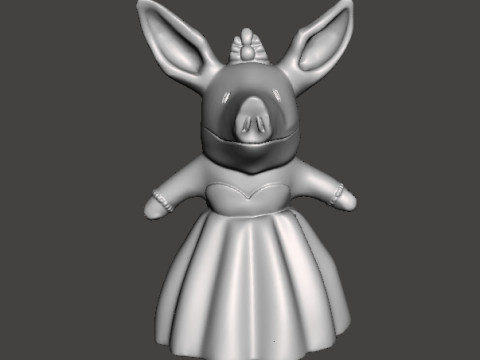 OLIVIA THE PIG OPERA SINGER FIGURE MODEL TOY STATUE ORNAMENT FOR KIDS Modelo de impresión 3D