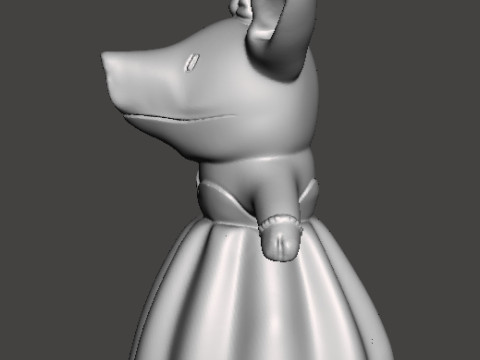 OLIVIA THE PIG OPERA SINGER FIGURE MODEL TOY STATUE ORNAMENT FOR KIDS Model Cetak 3D