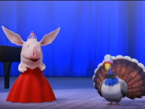 OLIVIA THE PIG OPERA SINGER FIGURE MODEL TOY STATUE ORNAMENT FOR KIDS Model Cetak 3D