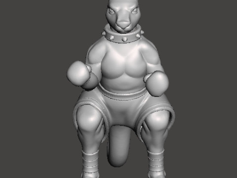 STREETS OF RAGE ROO MINIATURE MODEL FOR FANTASY GAMES RPG DND 3D 打印模型