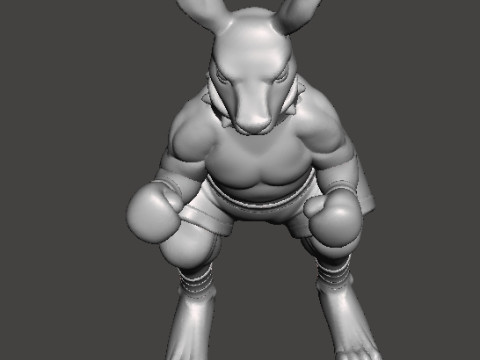 STREETS OF RAGE ROO MINIATURE MODEL FOR FANTASY GAMES RPG DND 3D 打印模型