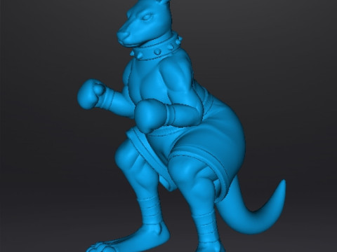 STREETS OF RAGE ROO MINIATURE MODEL FOR FANTASY GAMES RPG DND 3D 打印模型