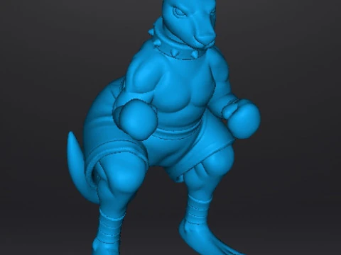 STREETS OF RAGE ROO MINIATURE MODEL FOR FANTASY GAMES RPG DND 3D Print Model