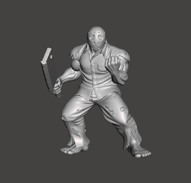 RICK TAYLOR CLASSIC W CLEAVER MODEL FIGURE FOR HORROR AND FANTASY GAMES RPG DND 3D Принт Модель .c4d .max .obj .3ds .fbx .stl .blend