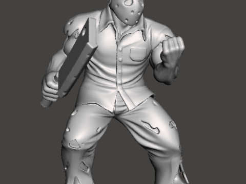 RICK TAYLOR CLASSIC W CLEAVER MODEL FIGURE FOR HORROR AND FANTASY GAMES RPG DND 3D Принт Модель