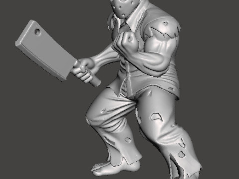 RICK TAYLOR CLASSIC W CLEAVER MODEL FIGURE FOR HORROR AND FANTASY GAMES RPG DND 3D Принт Модель