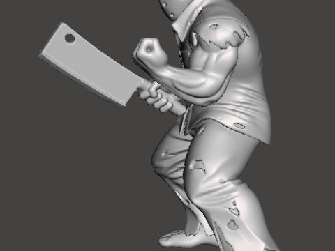 RICK TAYLOR CLASSIC W CLEAVER MODEL FIGURE FOR HORROR AND FANTASY GAMES RPG DND 3D Принт Модель