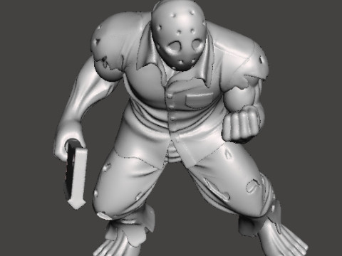 RICK TAYLOR CLASSIC W CLEAVER MODEL FIGURE FOR HORROR AND FANTASY GAMES RPG DND 3D Принт Модель