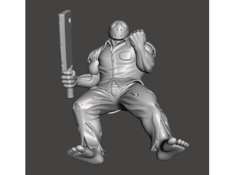 RICK TAYLOR CLASSIC W CLEAVER MODEL FIGURE FOR HORROR AND FANTASY GAMES RPG DND 3D Принт Модель
