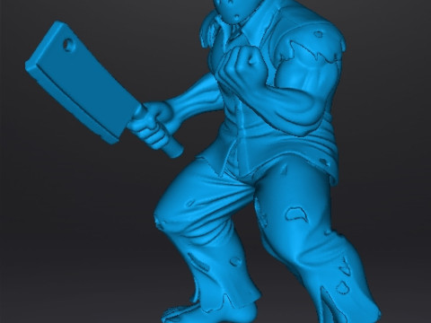 RICK TAYLOR CLASSIC W CLEAVER MODEL FIGURE FOR HORROR AND FANTASY GAMES RPG DND 3D Принт Модель