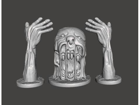 HELL CHAOS BOSS MODEL FIGURE FOR HORROR AND FANTASY GAMES RPG DND Model Cetak 3D