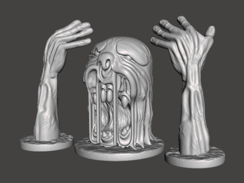 HELL CHAOS BOSS MODEL FIGURE FOR HORROR AND FANTASY GAMES RPG DND Modèles 3D en vedette